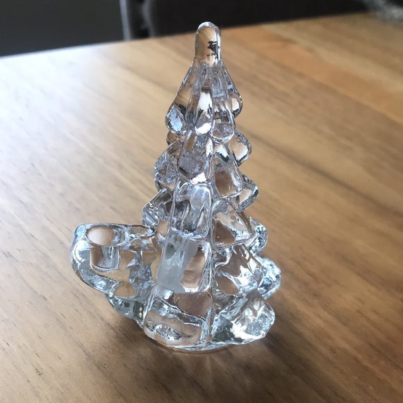 Biedermann Crystal Christmas Tree Small Candle Holder 3 Inches Height - Picture 7 of 8